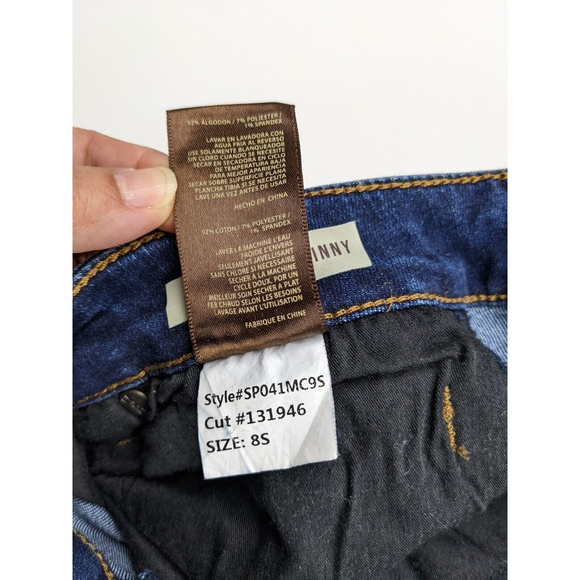 Kut From The Kloth Women's Toothpick Skinny Jeans Straight Leg Dark Wash size 8S - Picture 5 of 11